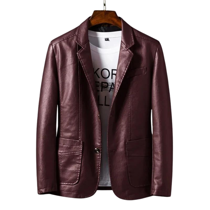 Jaqueta de Couro Masculina Command