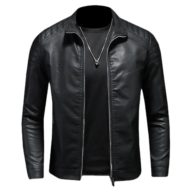Jaqueta de Couro Masculina Midnight