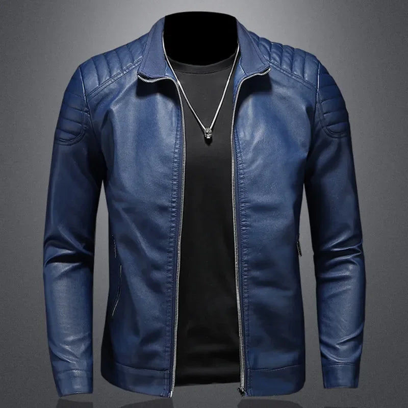 Jaqueta de Couro Masculina Midnight