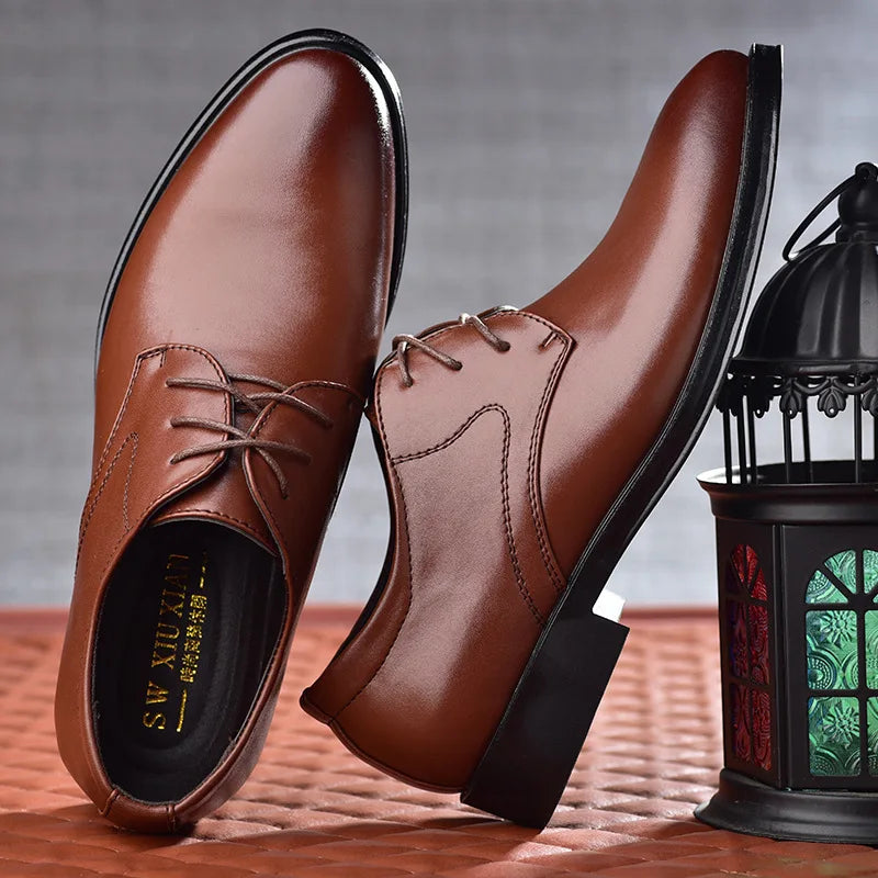 Sapato Social Masculino Cognac