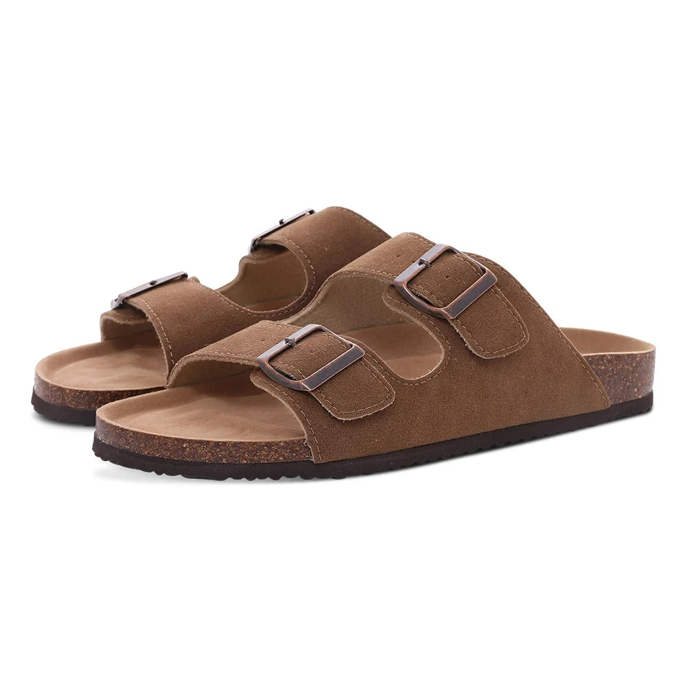 Sandália Masculina Birken em Camurça