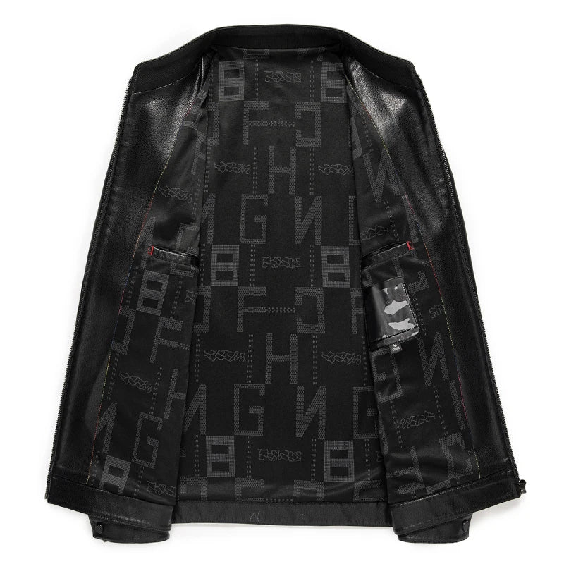 Jaqueta de Couro Masculina Executive