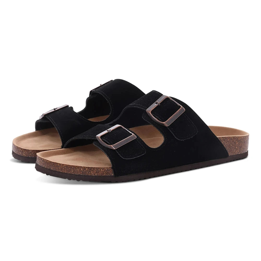 Sandália Masculina Birken em Camurça