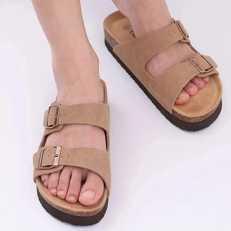 Sandália Masculina Birken em Camurça