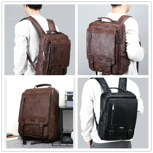 Mochila de Couro Masculina Sofisticada