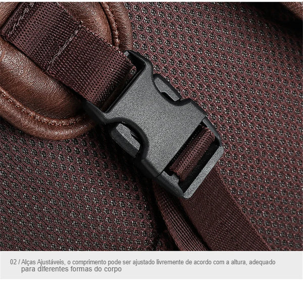 Mochila de Couro Masculina Sofisticada