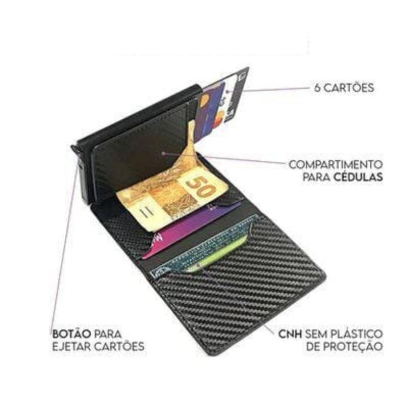 Carteira Antifurto Slim Carbon®️ - Promoção De Natal 60% OFF - ÚtilHoy