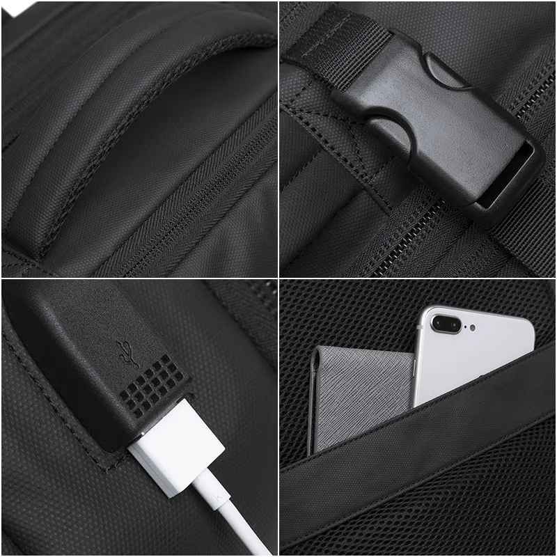 Mochila de Viagem Masculina à Prova D'água
