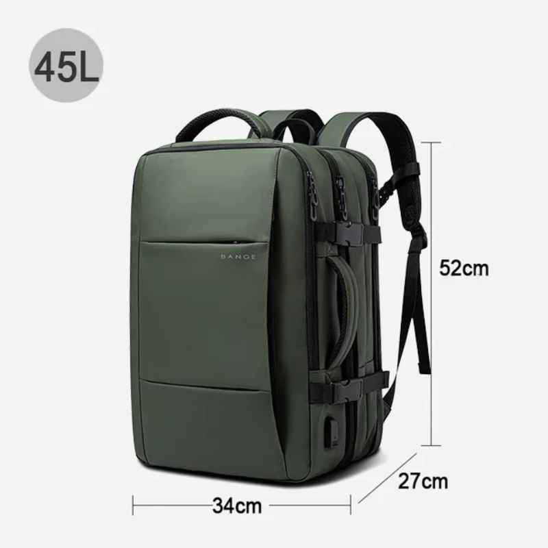 Mochila de Viagem Masculina à Prova D'água
