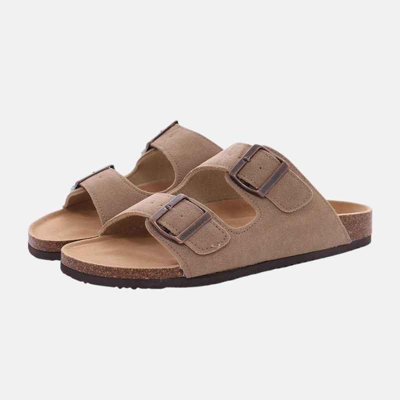 Sandália Masculina Birken em Camurça