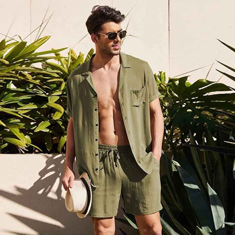 Conjunto Masculino Casual de Verão - Santorini