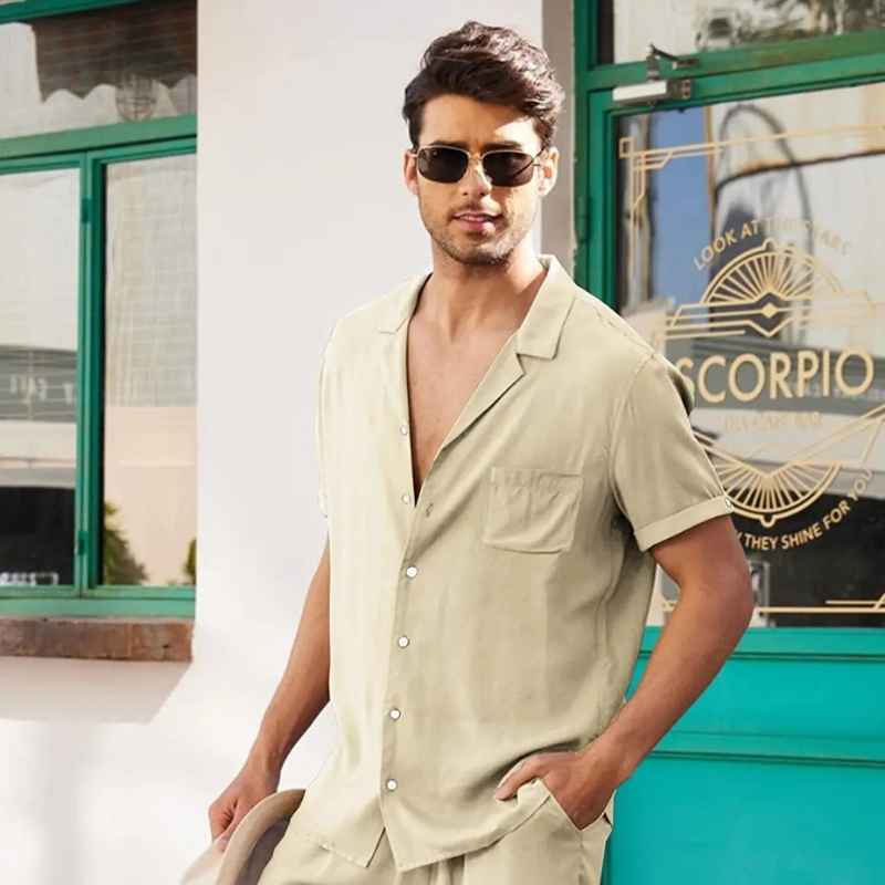 Conjunto Masculino Casual de Verão - Santorini