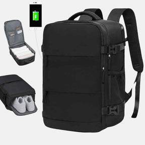 Mochila de Viagem Masculina com Compartimento Para Sapatos