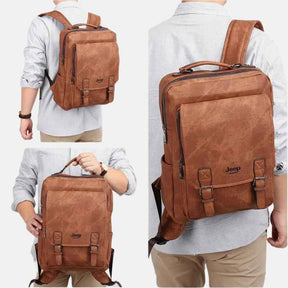 Mochila de Couro Masculina Adventure