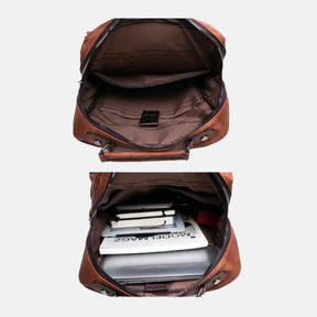 Mochila de Couro Masculina Adventure