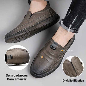 Mocassim Masculino Capriotti de Couro - Sola Macia