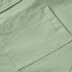 Camisa Masculina com Gola Padre e Caimento Leve