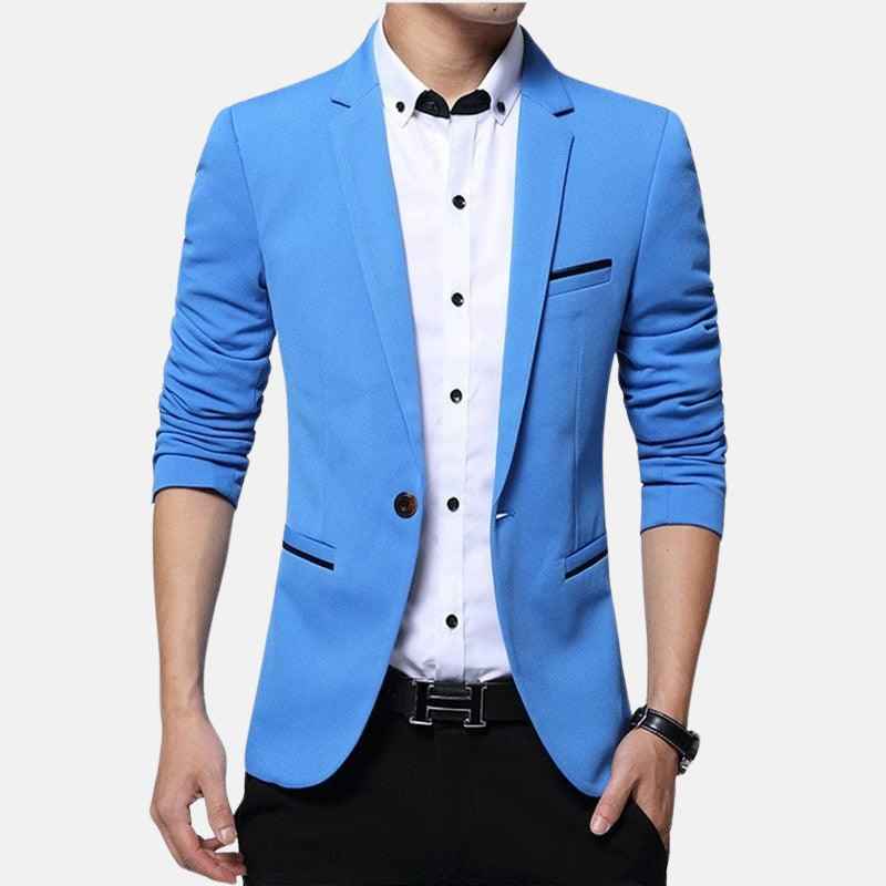 Blazer Masculino Ruler Azul Sky