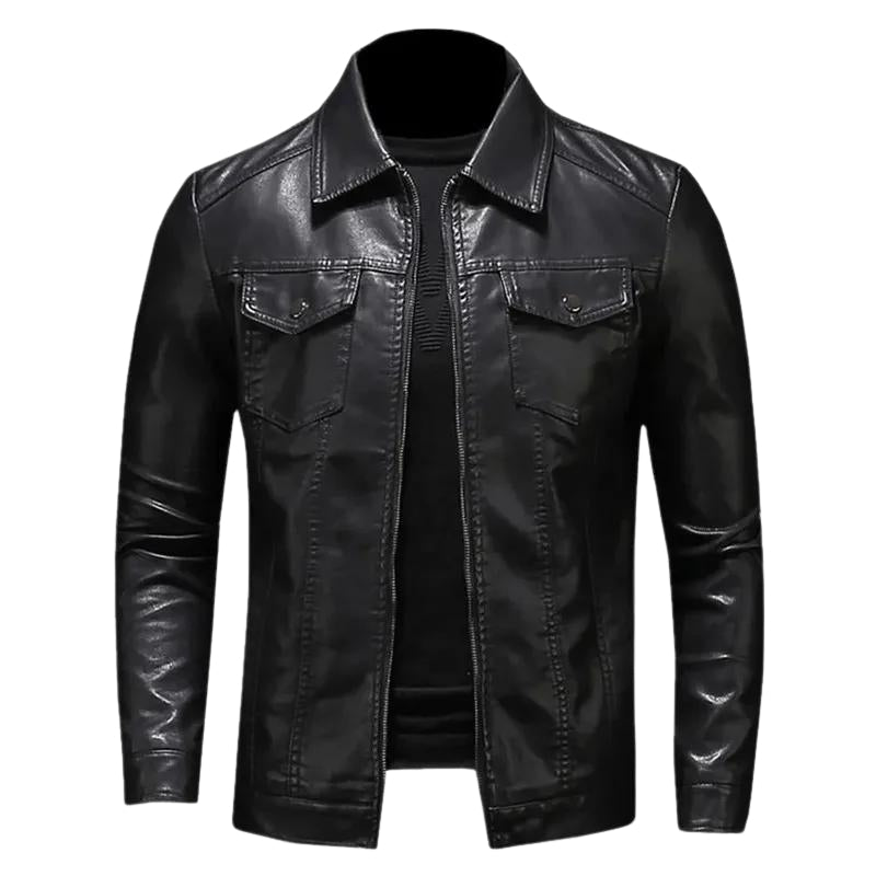 Jaqueta de Couro Masculina Middle