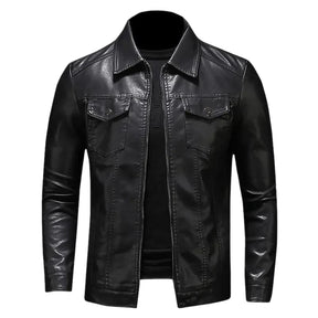 Jaqueta de Couro Masculina Middle