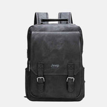 Mochila de Couro Masculina Adventure Preto