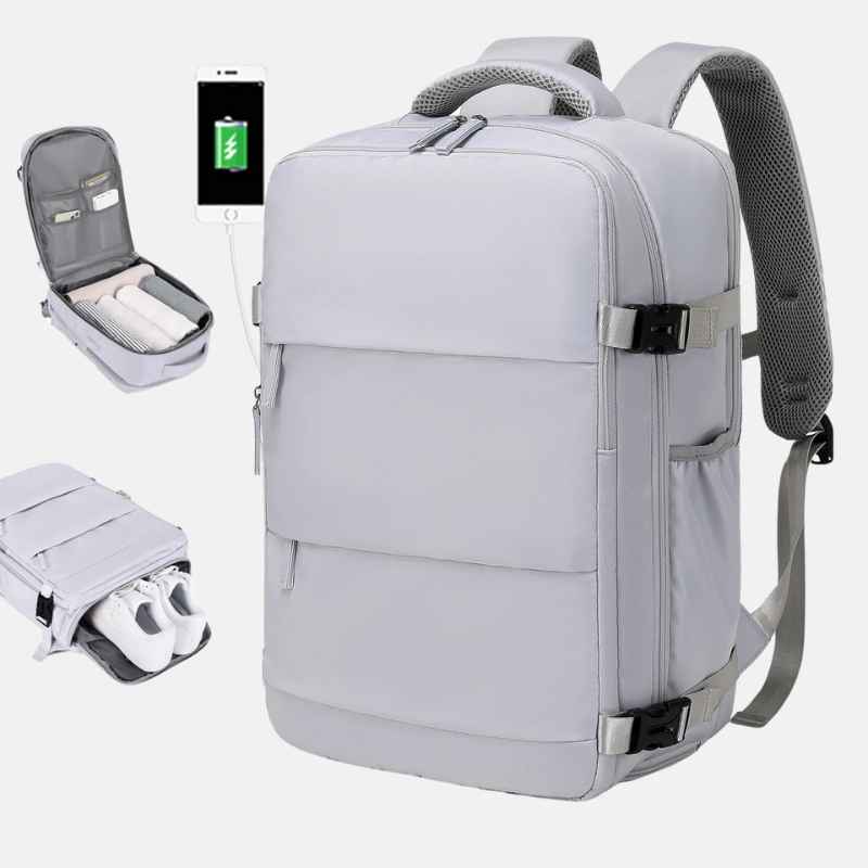 Mochila de Viagem Masculina com Compartimento Para Sapatos