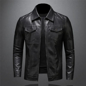 Jaqueta de Couro Masculina Middle