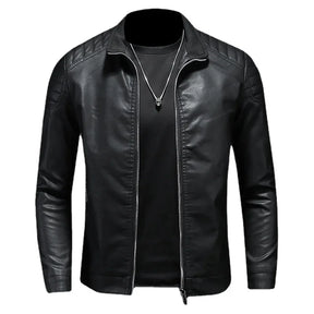 Jaqueta de Couro Masculina Midnight