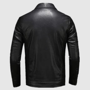Jaqueta de Couro Masculina Middle