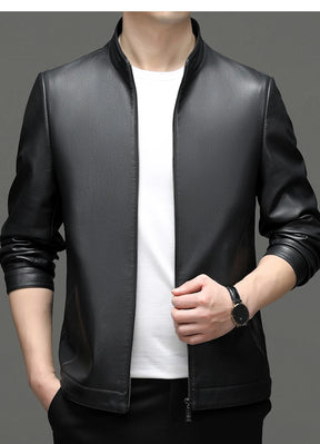 Jaqueta de Couro Masculina Executive