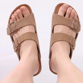 Sandália Masculina Birken em Camurça