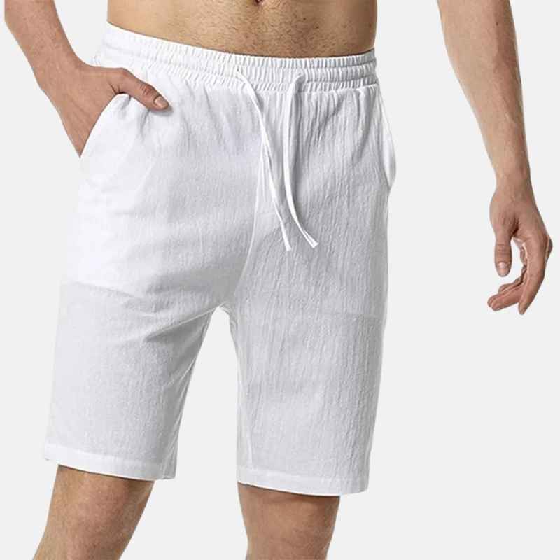 Short Masculino de Linho - Solano - Branco