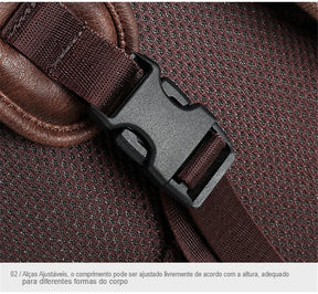 Mochila de Couro Masculina Sofisticada