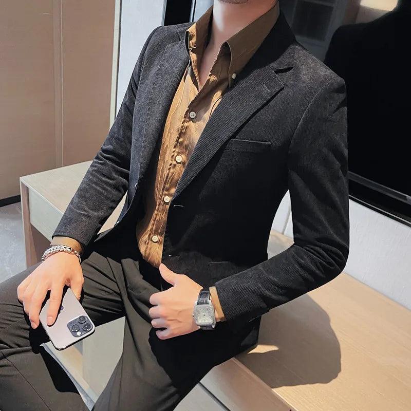 Blazer Masculino Veludo - Lançamento 2024 - Ambimen